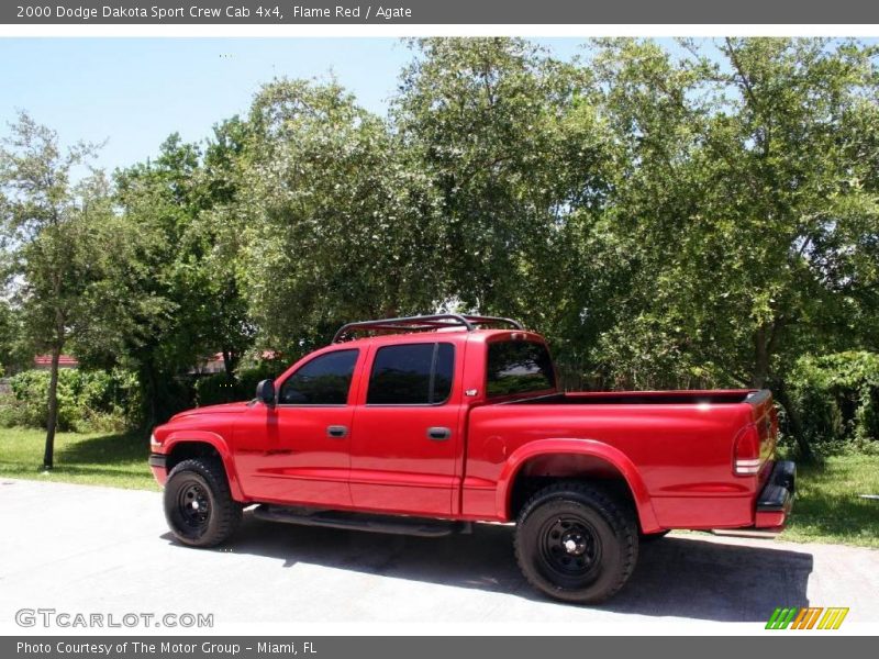 Flame Red / Agate 2000 Dodge Dakota Sport Crew Cab 4x4