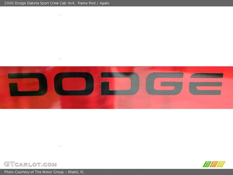 Flame Red / Agate 2000 Dodge Dakota Sport Crew Cab 4x4