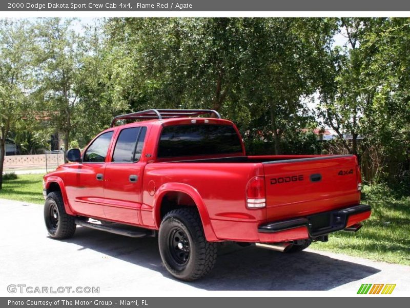 Flame Red / Agate 2000 Dodge Dakota Sport Crew Cab 4x4