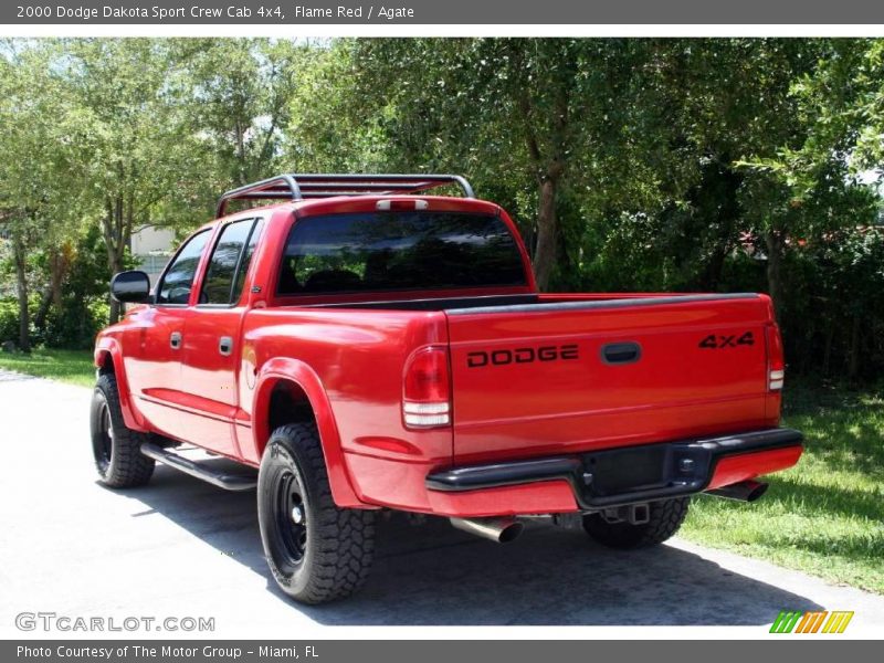 Flame Red / Agate 2000 Dodge Dakota Sport Crew Cab 4x4