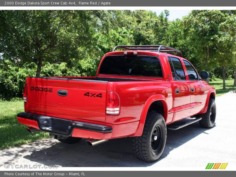 Flame Red / Agate 2000 Dodge Dakota Sport Crew Cab 4x4