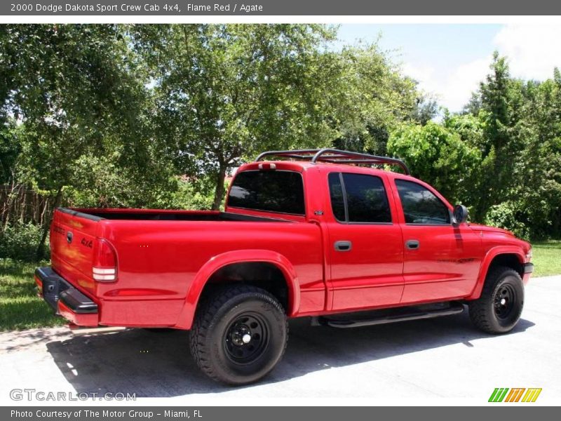 Flame Red / Agate 2000 Dodge Dakota Sport Crew Cab 4x4