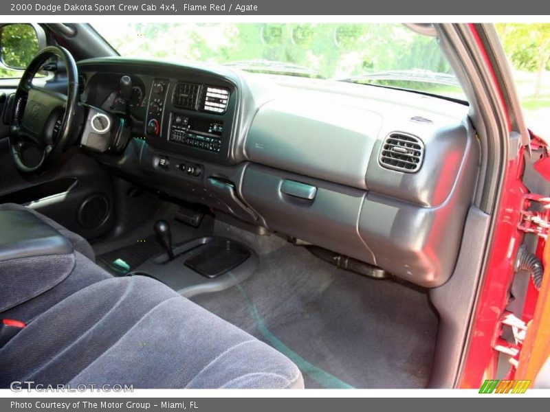 Flame Red / Agate 2000 Dodge Dakota Sport Crew Cab 4x4