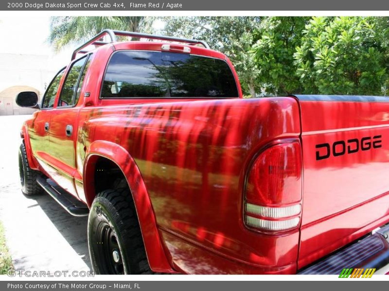 Flame Red / Agate 2000 Dodge Dakota Sport Crew Cab 4x4