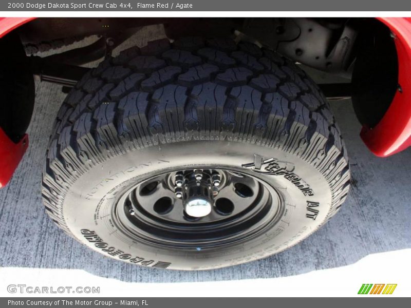 Flame Red / Agate 2000 Dodge Dakota Sport Crew Cab 4x4