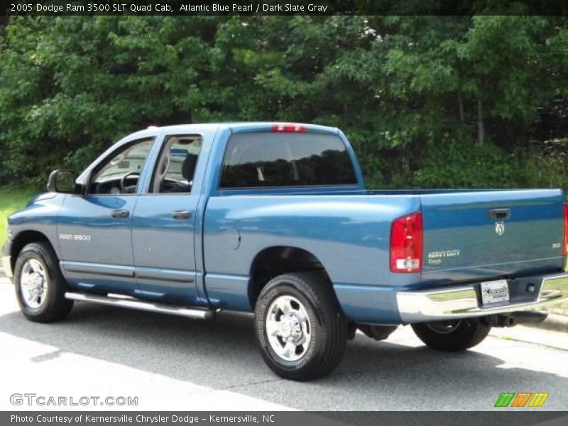 Atlantic Blue Pearl / Dark Slate Gray 2005 Dodge Ram 3500 SLT Quad Cab