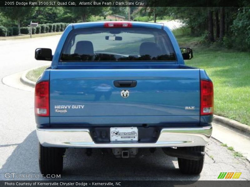 Atlantic Blue Pearl / Dark Slate Gray 2005 Dodge Ram 3500 SLT Quad Cab