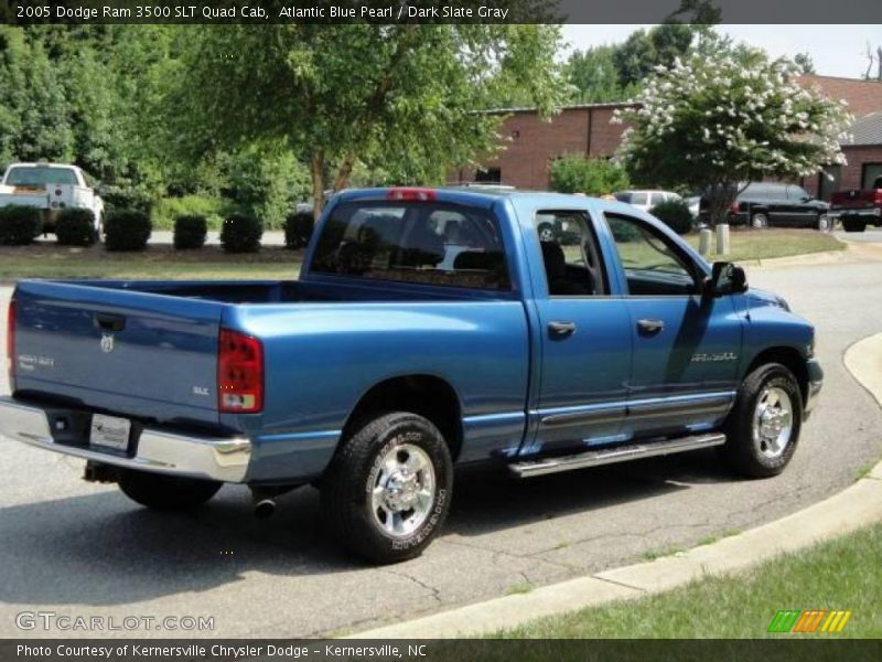 Atlantic Blue Pearl / Dark Slate Gray 2005 Dodge Ram 3500 SLT Quad Cab