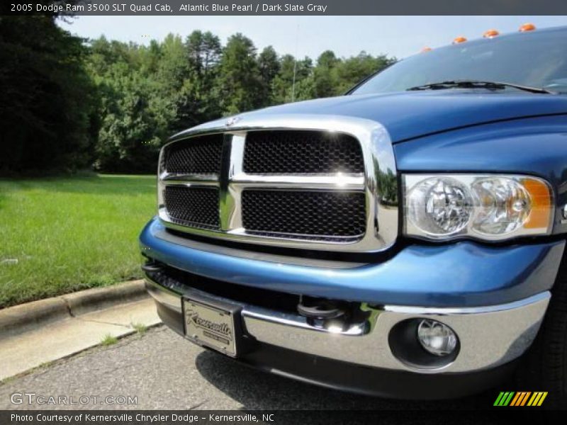 Atlantic Blue Pearl / Dark Slate Gray 2005 Dodge Ram 3500 SLT Quad Cab