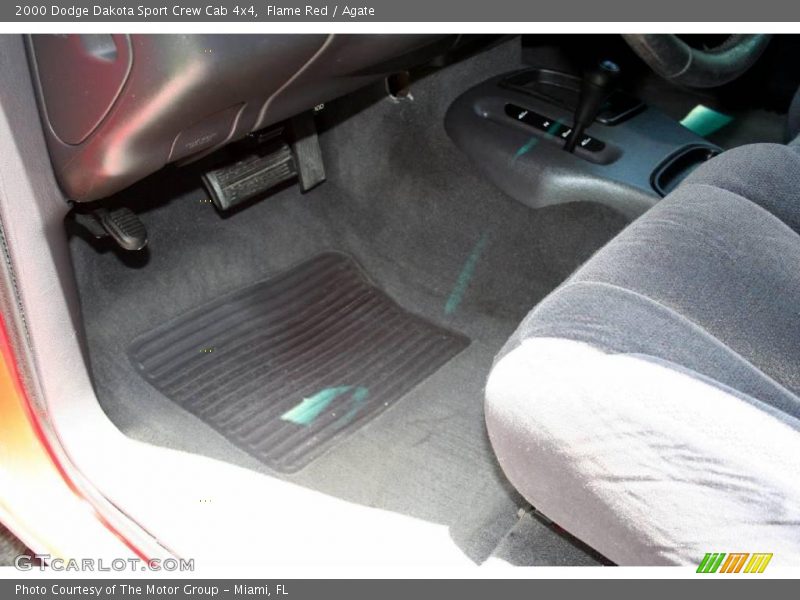 Flame Red / Agate 2000 Dodge Dakota Sport Crew Cab 4x4