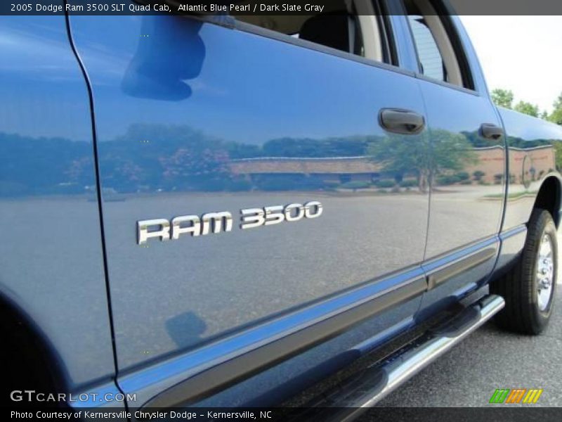 Atlantic Blue Pearl / Dark Slate Gray 2005 Dodge Ram 3500 SLT Quad Cab