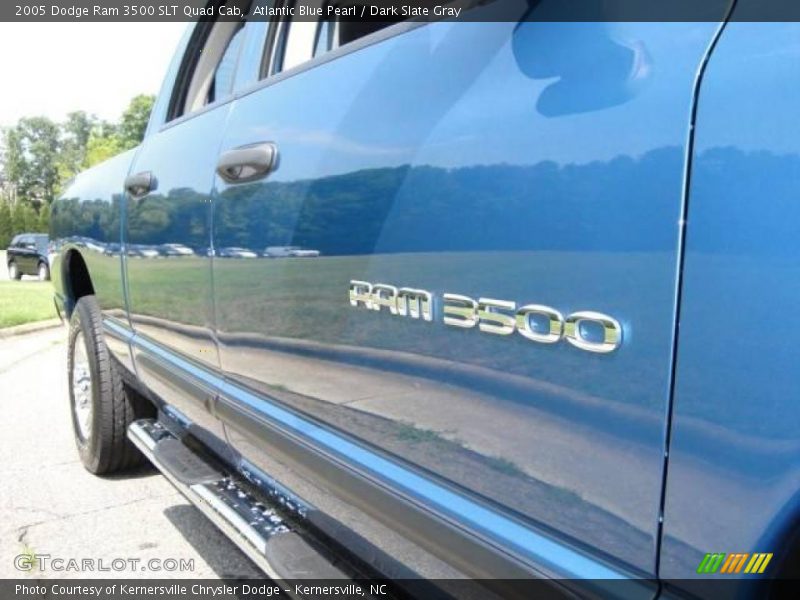 Atlantic Blue Pearl / Dark Slate Gray 2005 Dodge Ram 3500 SLT Quad Cab