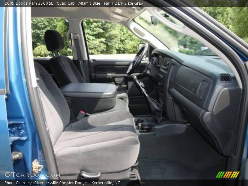 Atlantic Blue Pearl / Dark Slate Gray 2005 Dodge Ram 3500 SLT Quad Cab