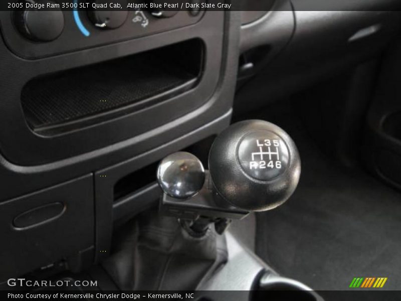 Atlantic Blue Pearl / Dark Slate Gray 2005 Dodge Ram 3500 SLT Quad Cab