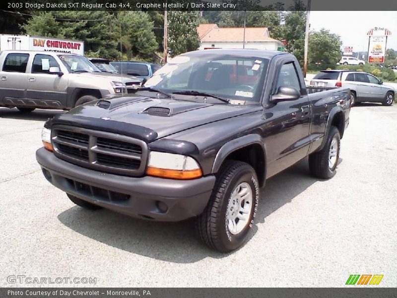Graphite Metallic / Dark Slate Gray 2003 Dodge Dakota SXT Regular Cab 4x4