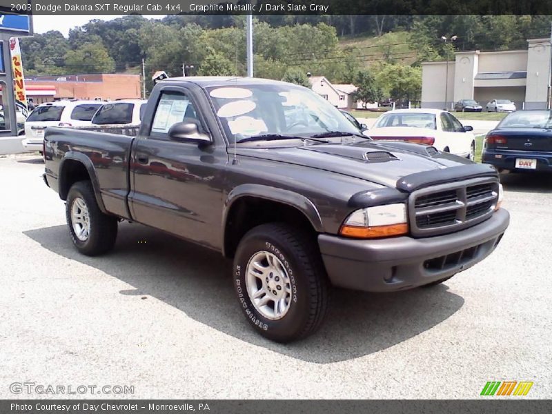 Graphite Metallic / Dark Slate Gray 2003 Dodge Dakota SXT Regular Cab 4x4