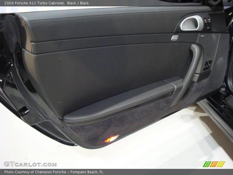 Black / Black 2009 Porsche 911 Turbo Cabriolet