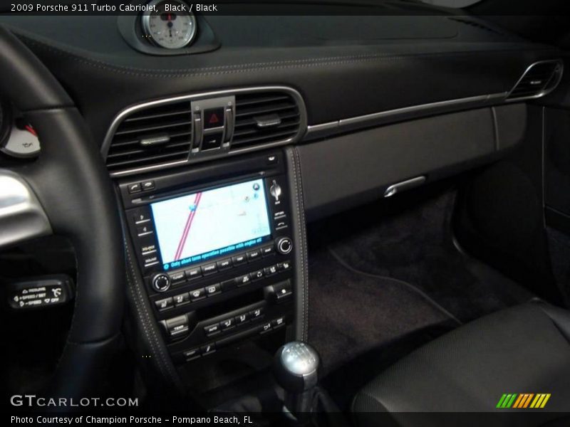 Black / Black 2009 Porsche 911 Turbo Cabriolet