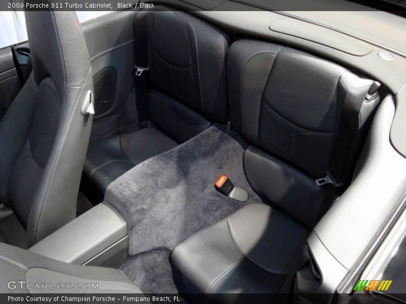Black / Black 2009 Porsche 911 Turbo Cabriolet