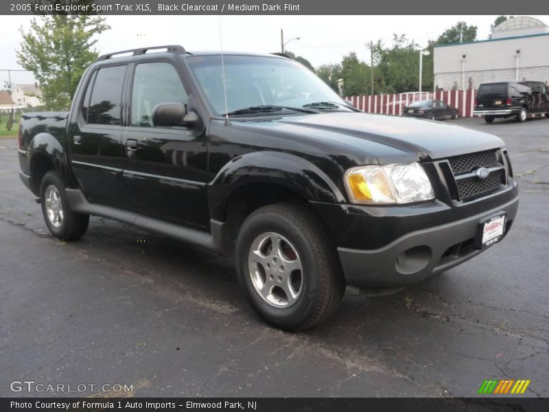 Black Clearcoat / Medium Dark Flint 2005 Ford Explorer Sport Trac XLS