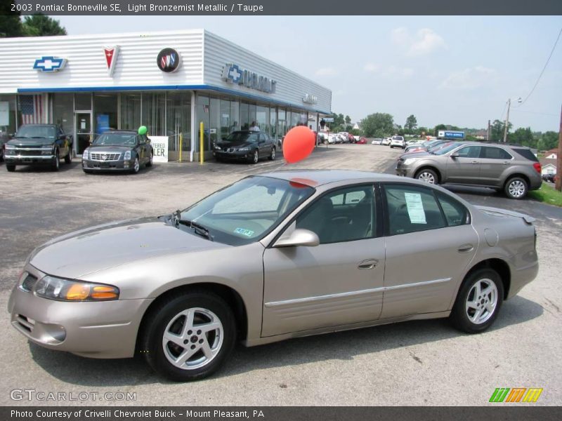 Light Bronzemist Metallic / Taupe 2003 Pontiac Bonneville SE