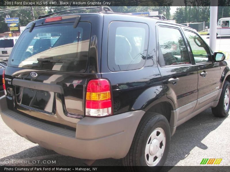 Black / Medium Graphite Grey 2001 Ford Escape XLS V6 4WD