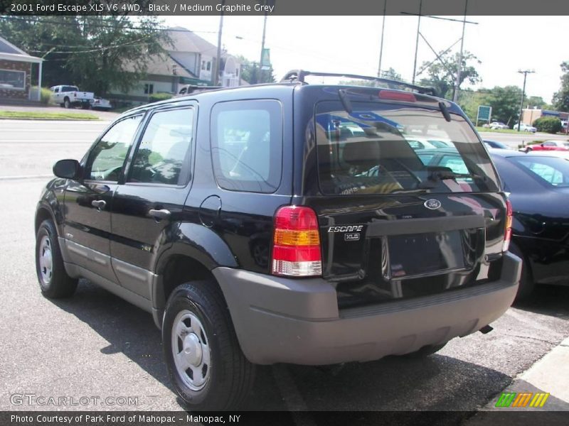 Black / Medium Graphite Grey 2001 Ford Escape XLS V6 4WD