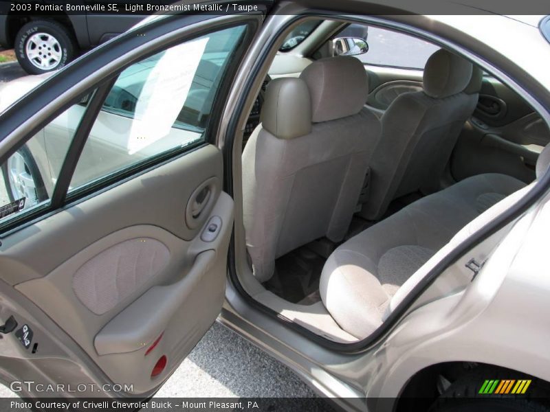 Light Bronzemist Metallic / Taupe 2003 Pontiac Bonneville SE