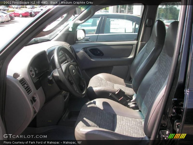 Black / Medium Graphite Grey 2001 Ford Escape XLS V6 4WD