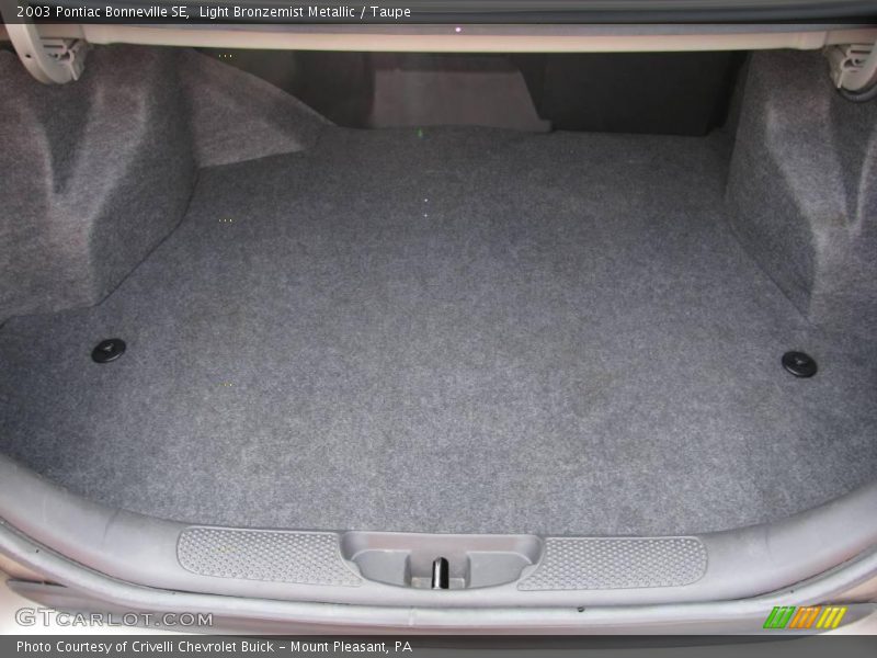 Light Bronzemist Metallic / Taupe 2003 Pontiac Bonneville SE