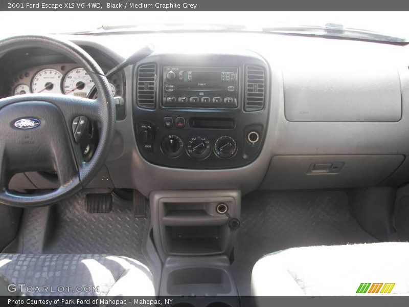 Black / Medium Graphite Grey 2001 Ford Escape XLS V6 4WD