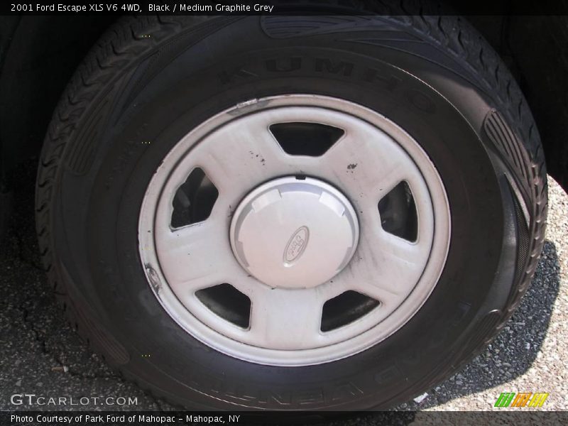 Black / Medium Graphite Grey 2001 Ford Escape XLS V6 4WD