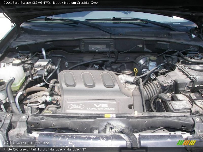 Black / Medium Graphite Grey 2001 Ford Escape XLS V6 4WD