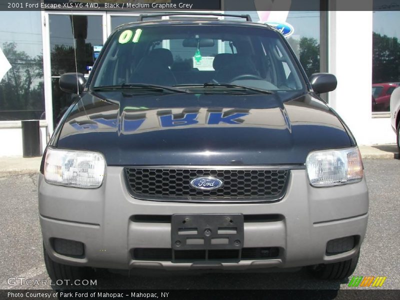 Black / Medium Graphite Grey 2001 Ford Escape XLS V6 4WD