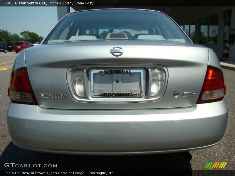 Molten Silver / Stone Gray 2003 Nissan Sentra GXE