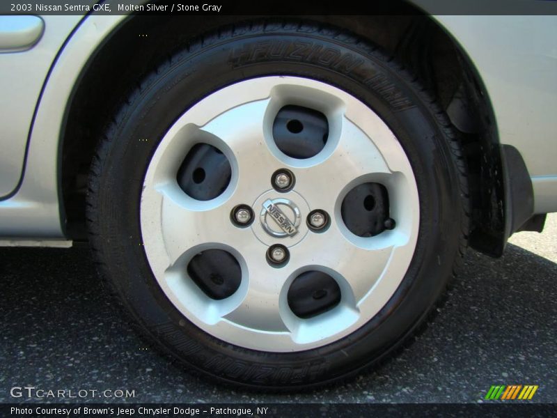 Molten Silver / Stone Gray 2003 Nissan Sentra GXE