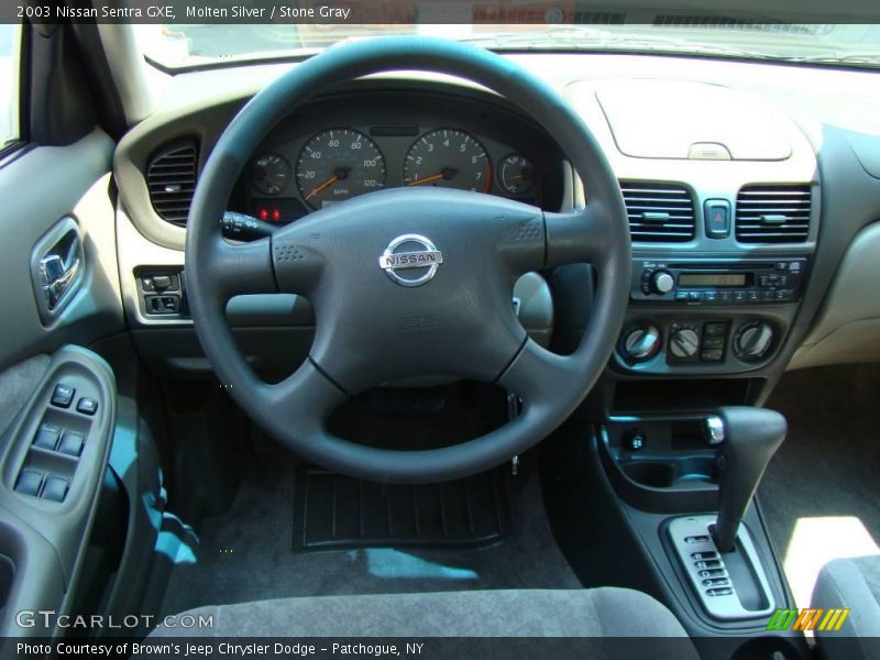 Molten Silver / Stone Gray 2003 Nissan Sentra GXE