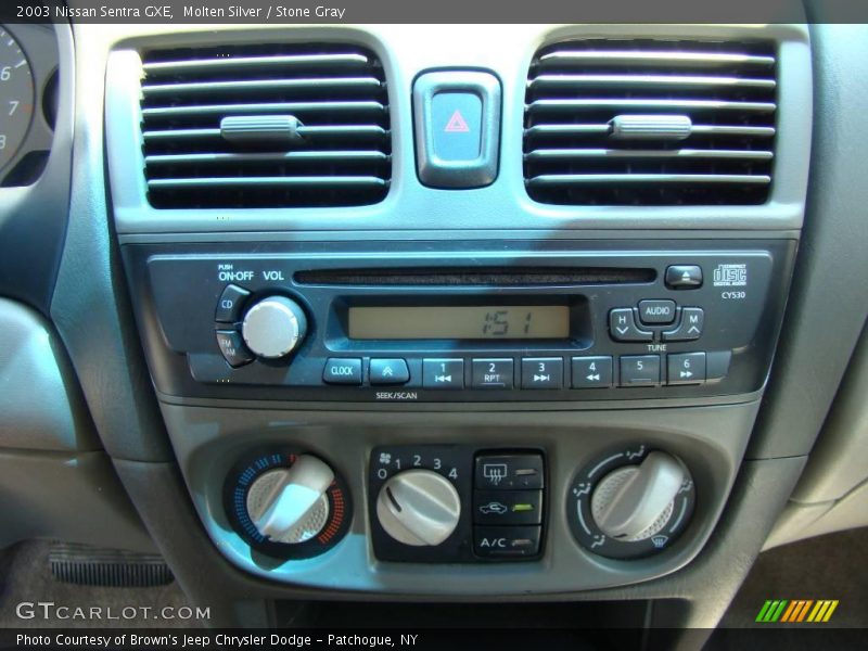 Molten Silver / Stone Gray 2003 Nissan Sentra GXE