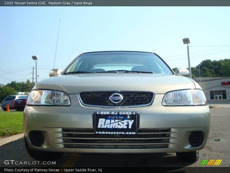 Radium Gray / Sand Beige 2003 Nissan Sentra GXE