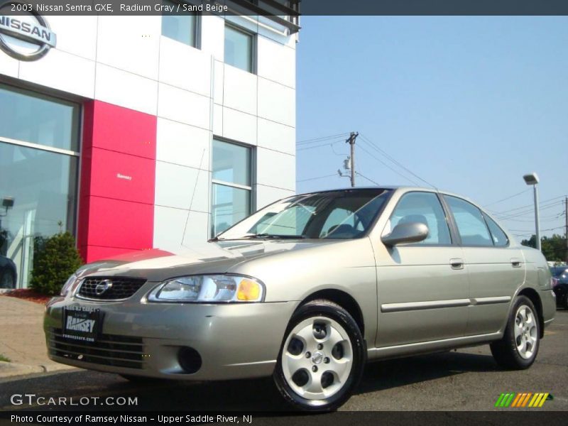 Radium Gray / Sand Beige 2003 Nissan Sentra GXE