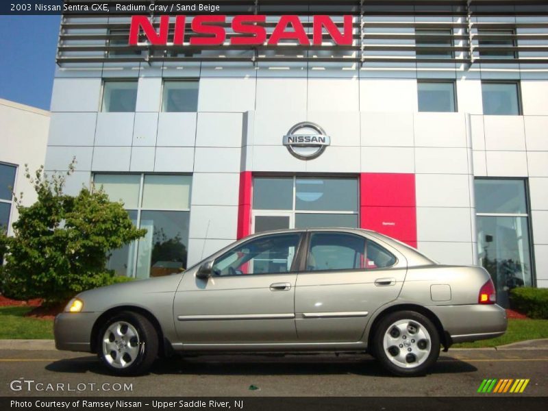 Radium Gray / Sand Beige 2003 Nissan Sentra GXE