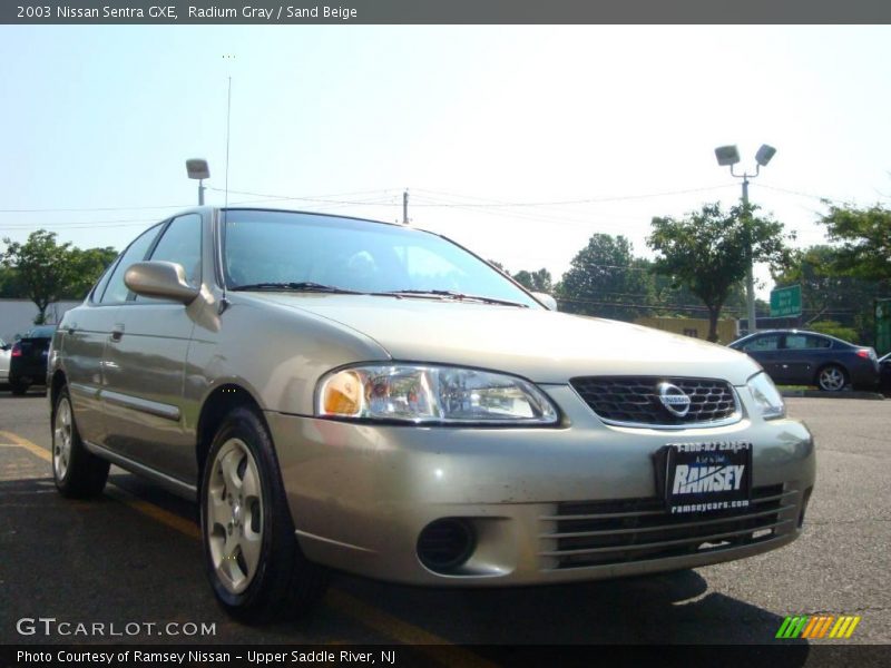 Radium Gray / Sand Beige 2003 Nissan Sentra GXE