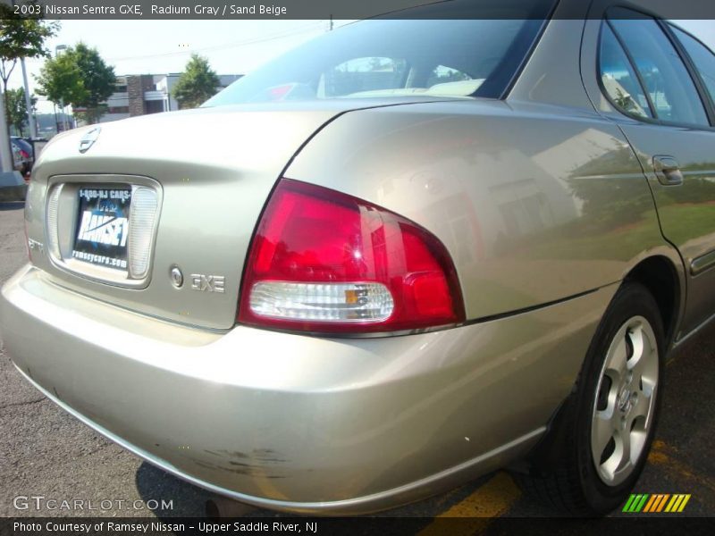 Radium Gray / Sand Beige 2003 Nissan Sentra GXE