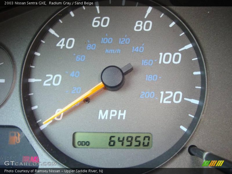 Radium Gray / Sand Beige 2003 Nissan Sentra GXE