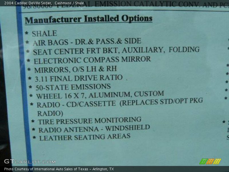 Cashmere / Shale 2004 Cadillac DeVille Sedan