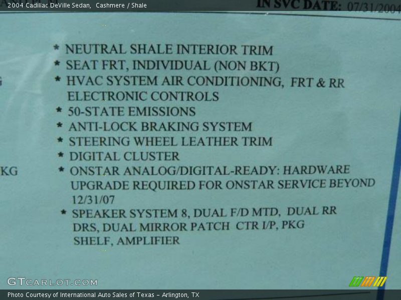 Cashmere / Shale 2004 Cadillac DeVille Sedan
