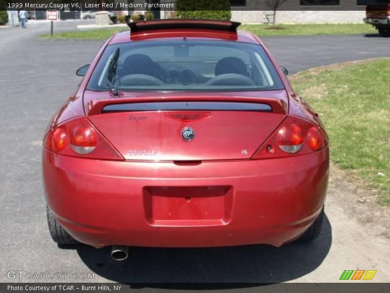 Laser Red / Medium Parchment 1999 Mercury Cougar V6