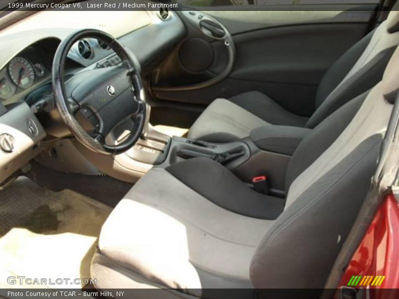 Laser Red / Medium Parchment 1999 Mercury Cougar V6