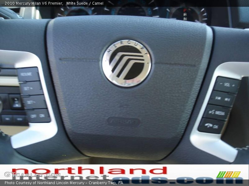 White Suede / Camel 2010 Mercury Milan V6 Premier
