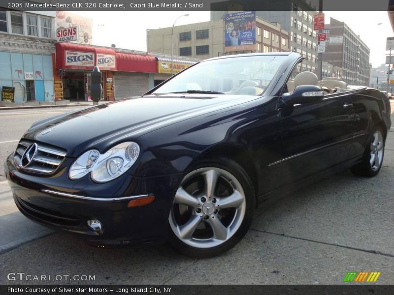 Capri Blue Metallic / Sand 2005 Mercedes-Benz CLK 320 Cabriolet